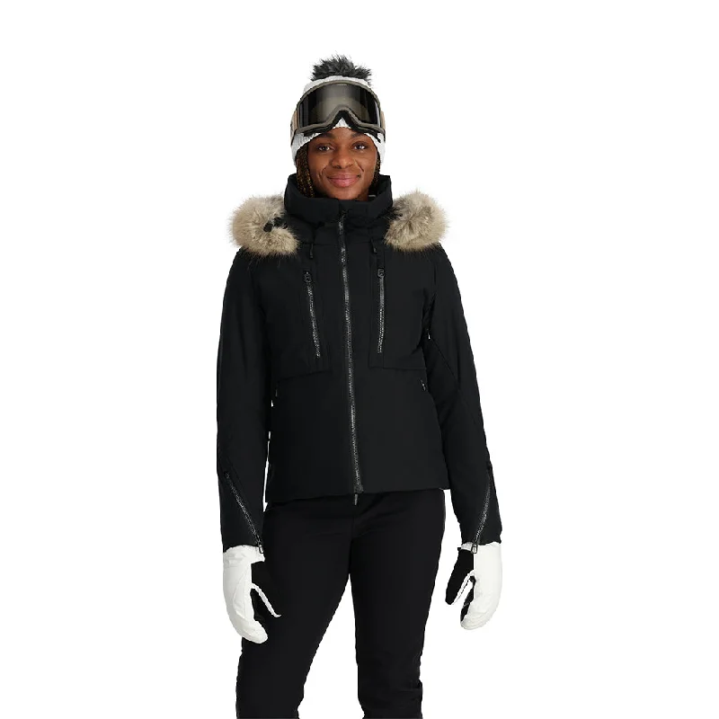 Women's Premium Down Coat for Winter-Womens Pinnacle - Black