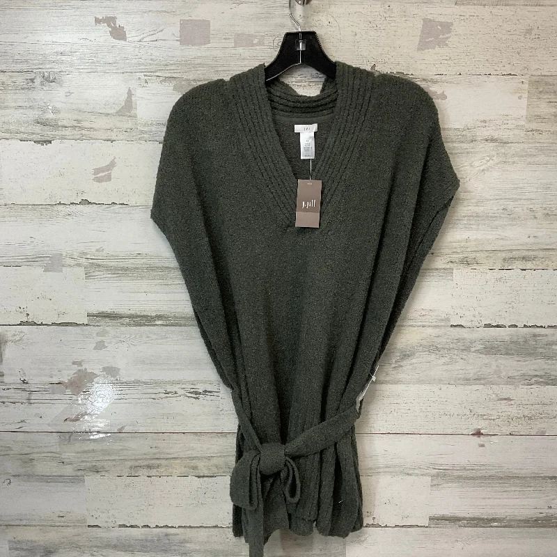 Women's Jackets for Winter Sports-Poncho By J. Jill In Green, Size: S - L