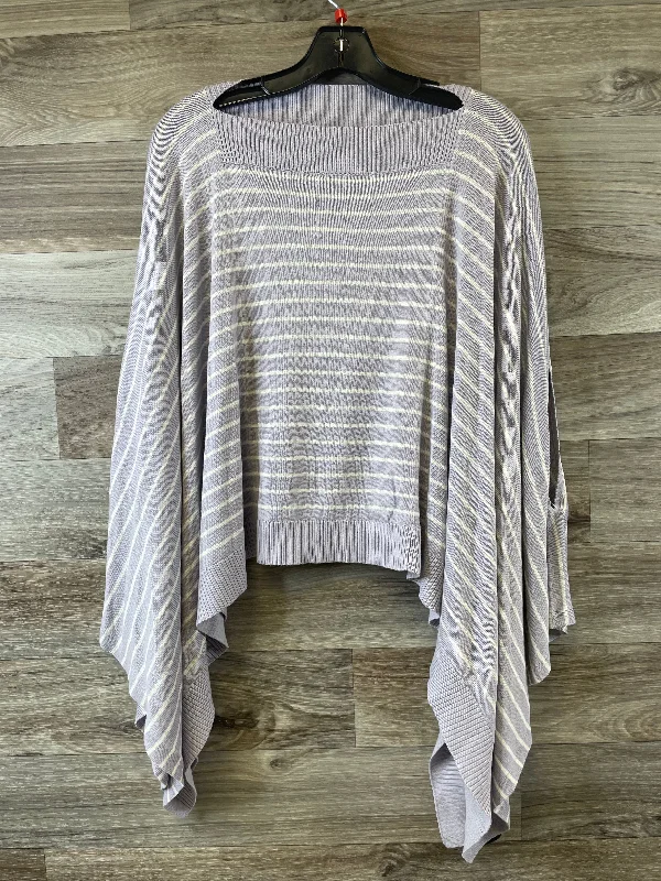 Women's Jackets for Sophisticated Finish-Poncho By Lululemon In Purple & White, Size: Osfm Women's Jackets for Sophisticated Finish-Poncho By Lululemon In Purple & White, Size: Osfm