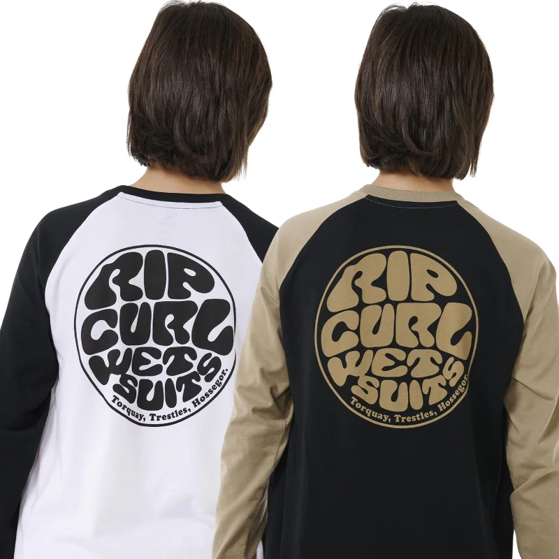 Women's Long Sleeve T-shirt with Feminine Touch -Rip Curl Kids Wettie Icon Long Sleeve T-Shirt Women's Long Sleeve T-shirt with Feminine Touch -Rip Curl Kids Wettie Icon Long Sleeve T-Shirt