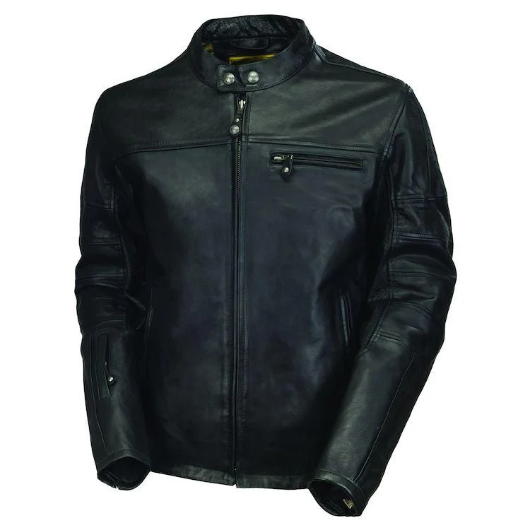 Women's Jackets for Relaxed Fit-Roland Sands Ronin Leather Motorcycle Jacket