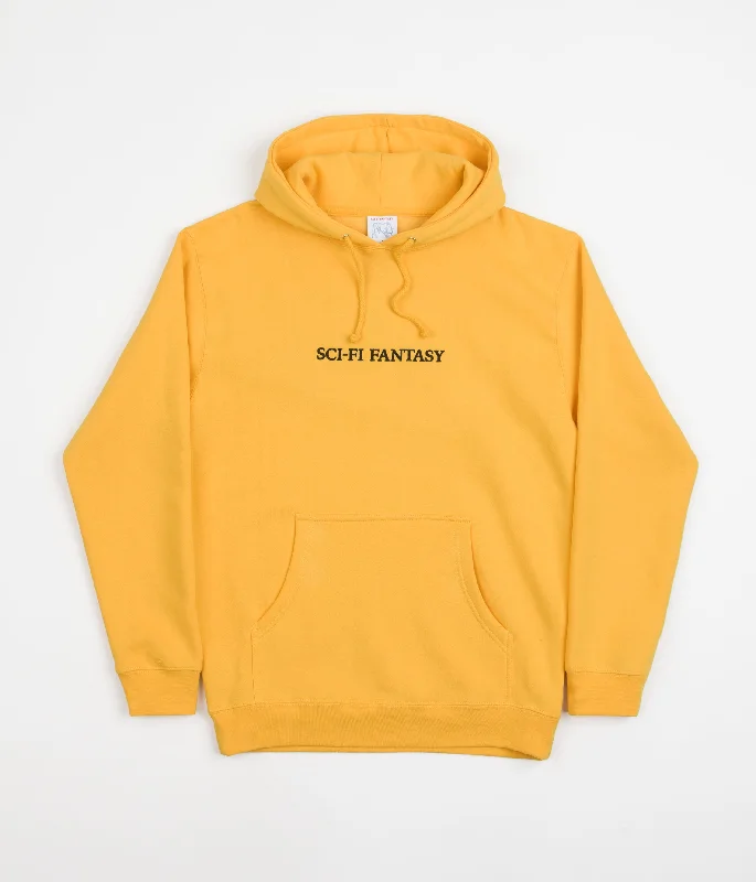 Women's Jackets for Street Style-Sci-Fi Fantasy Logo Hoodie - Gold