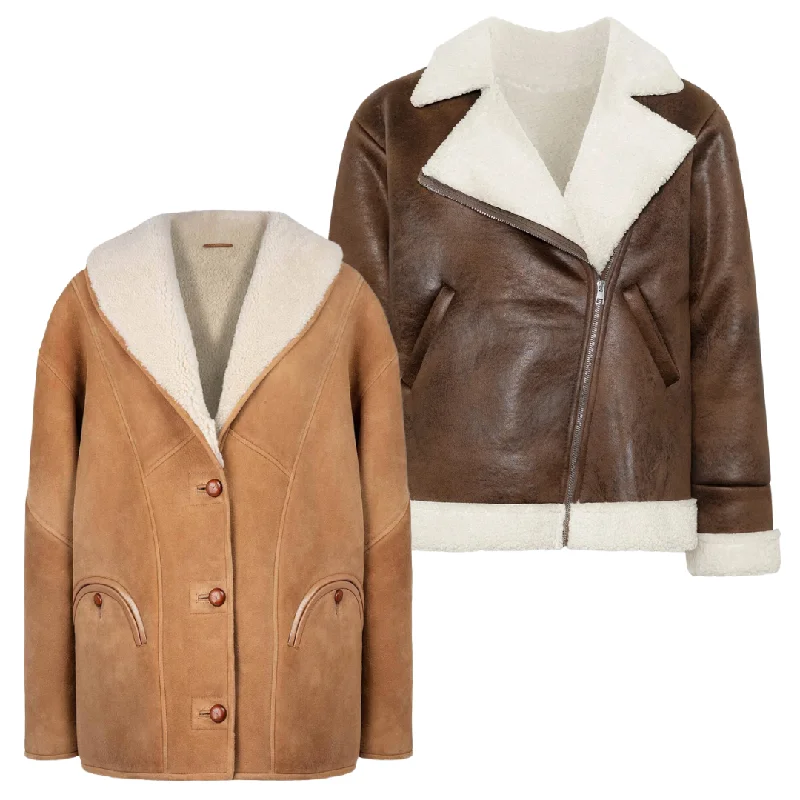 Women's Jackets for Warm Coverage-20x SHEEPSKIN JACKETS