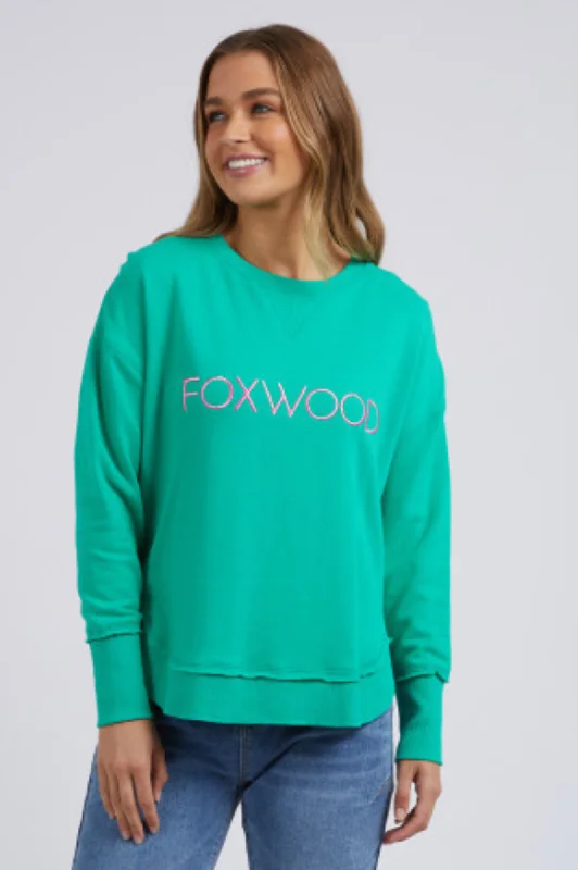Women's Jackets for Functional Protection-Simplified Metallic Sweatshirt - Green with Pink Logo Women's Jackets for Functional Protection-Simplified Metallic Sweatshirt - Green with Pink Logo