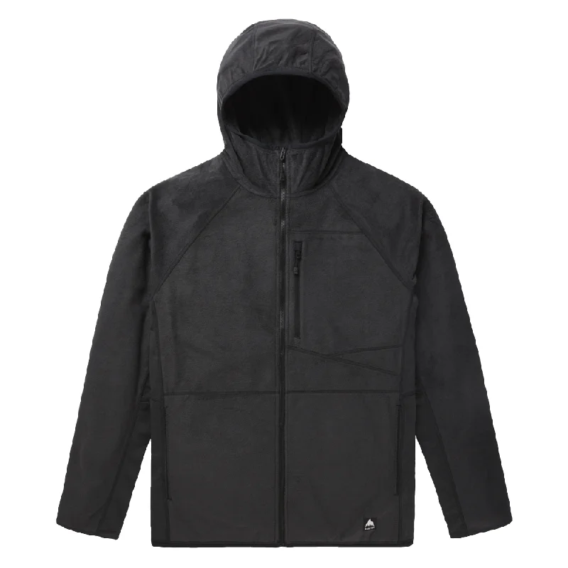 Women's Jackets with Insulating Material-Stockrun Warmest Hooded Full-Zip Fleece