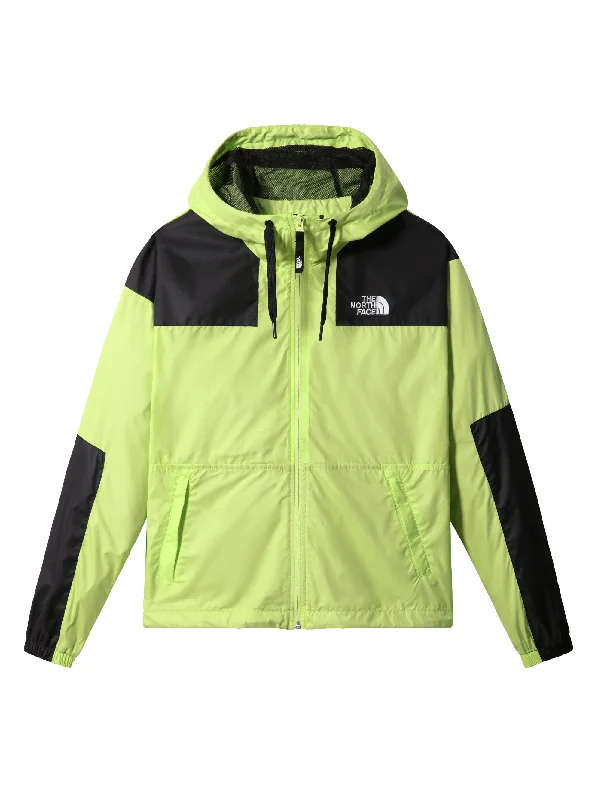 Women's Stylish Down Jacket-Giacca Sheru Color Block con Cappuccio Verde