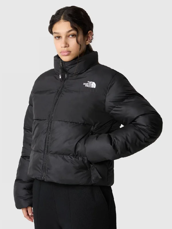 Women's Trendy Down Coat-Piumino Corto Squadrato Saikuru Cropped Nero
