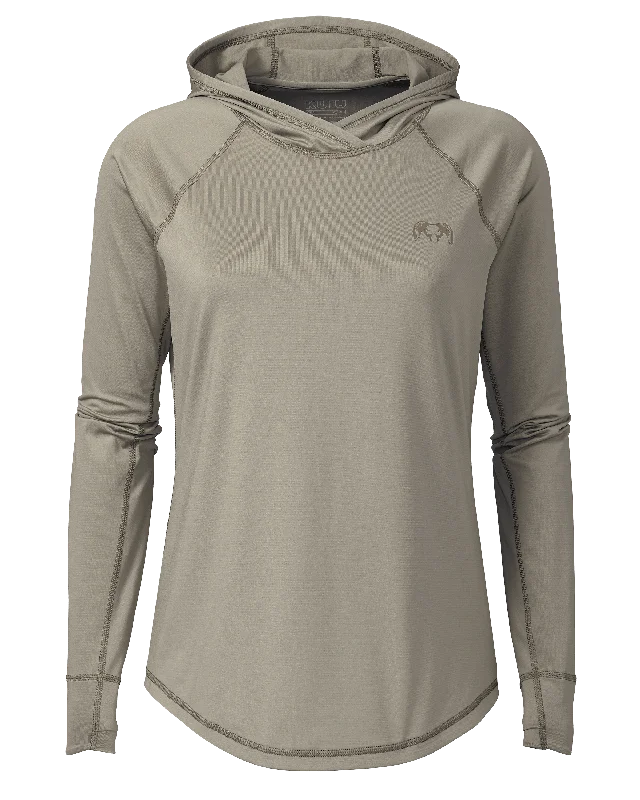 Women's Jackets with Cashmere Touch-Women’s Gila LS Hoodie | Bone