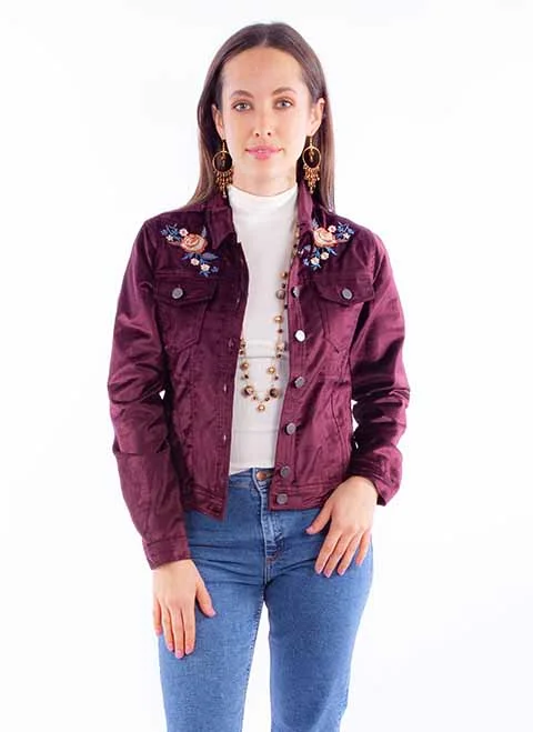 Women's Jackets for Cozy Wear-Women's Honey Creek Jacket Collection: Embroidered Velvet Women's Jackets for Cozy Wear-Women's Honey Creek Jacket Collection: Embroidered Velvet