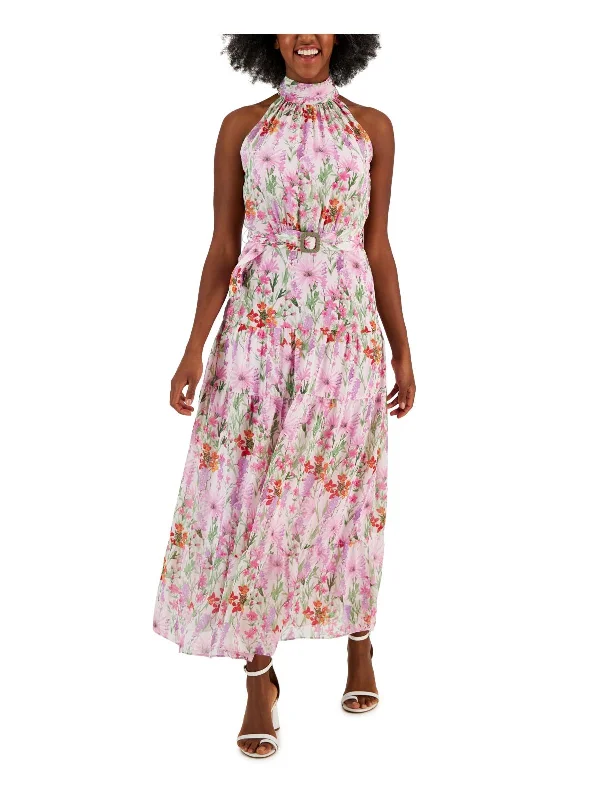 Wedding Dresses with Lace Back for Intricate Detail -Womens Wedding Guest Tea-Length Halter Dress Wedding Dresses with Lace Back for Intricate Detail -Womens Wedding Guest Tea-Length Halter Dress