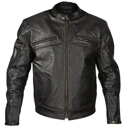 Women's Jackets with Trench Coat Style-Xelement XSPR105 'The Racer' Mens Black Armored Leather Racing Jacket Women's Jackets with Trench Coat Style-Xelement XSPR105 'The Racer' Mens Black Armored Leather Racing Jacket