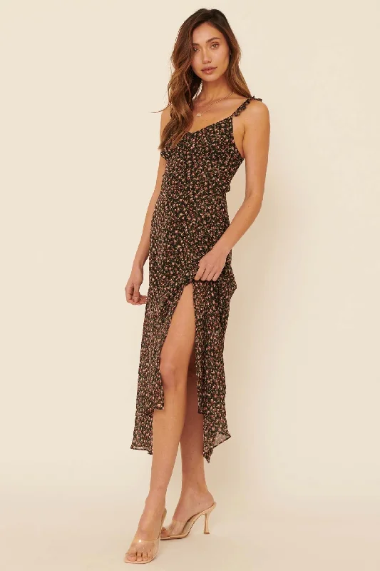 Red Velvet Slip Dress -Elegant Slip Dress with Ruffles -Kiss From a Rose Floral Chiffon Midi Slip Dress Red Velvet Slip Dress -Elegant Slip Dress with Ruffles -Kiss From a Rose Floral Chiffon Midi Slip Dress
