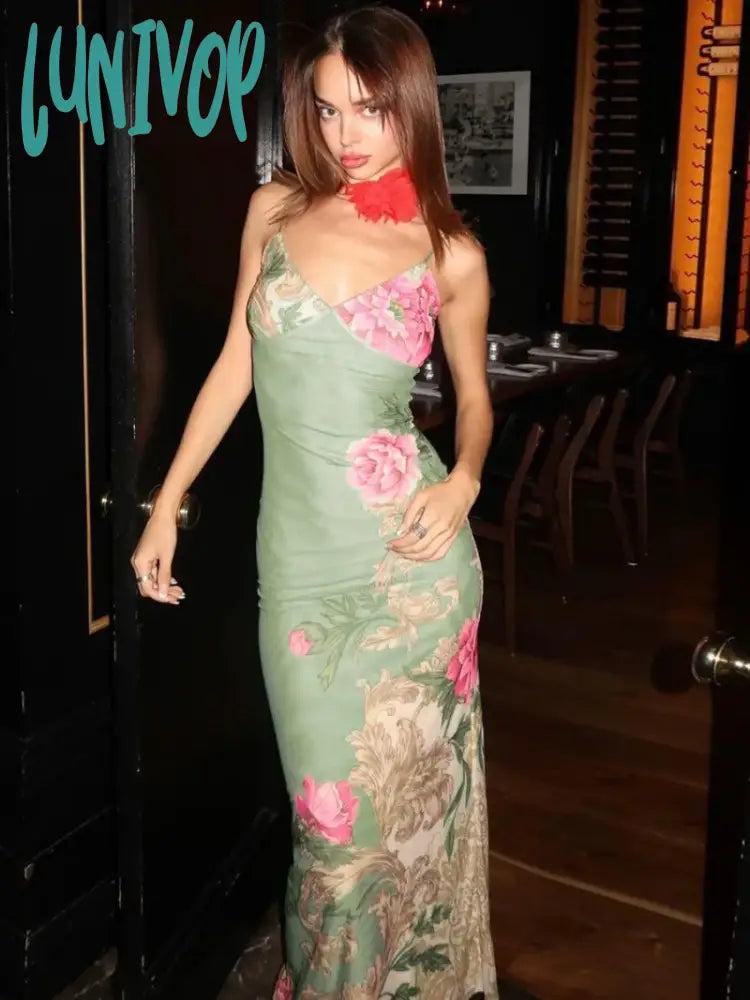 Casual Slip Dress with Flowy Skirt -Slip Dress with Sheer Lace Insert -Lunivop Fashion V-neck Floral Printed Holiday Slip Dresses for Women Sleeveless High Waist Backless Tunics Slim Green Evening Party Robe Casual Slip Dress with Flowy Skirt -Slip Dress with Sheer Lace Insert -Lunivop Fashion V-neck Floral Printed Holiday Slip Dresses for Women Sleeveless High Waist Backless Tunics Slim Green Evening Party Robe