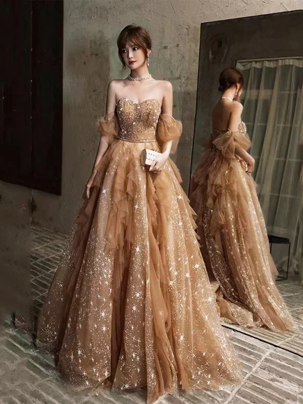 Pleated Tulle Wedding Dresses for Soft and Dreamy Effect -Off The Shoulder Sequin Newest 2024 Long Prom Dresses, Wedding Guest Dresses, Fashion Wedding Dresses  gh2227