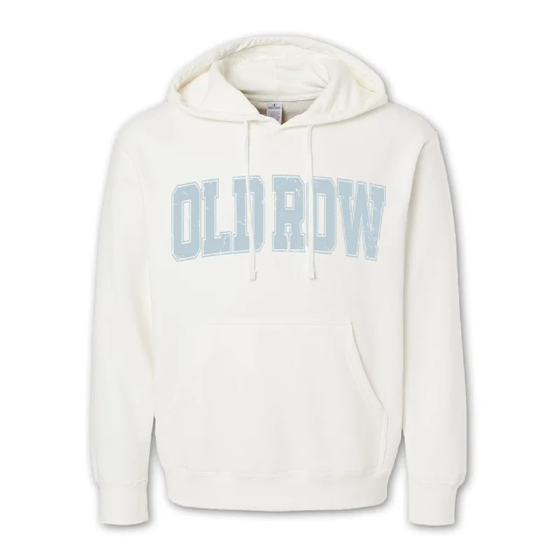 Oversized Women's Sweater-Old Row Vintage Pigment Dyed Hoodie - Ivory