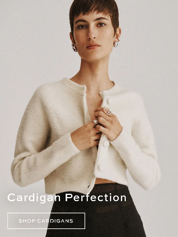 Women's Sweater with Decorative Zippers-10.31 - Single In Grid - Cardigans