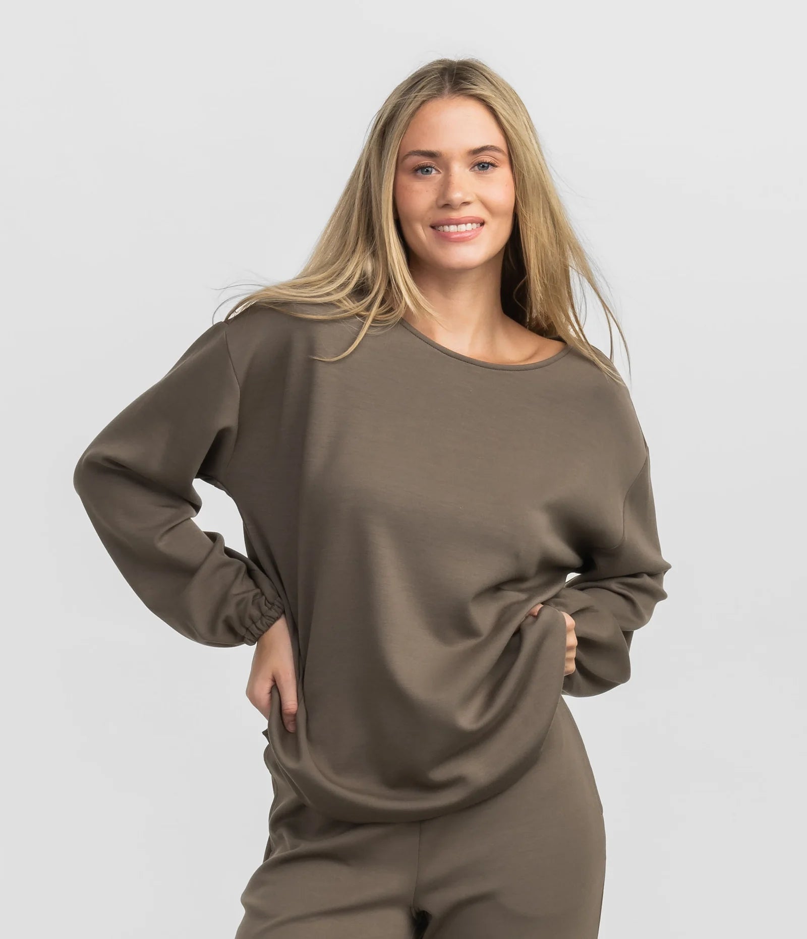 Women's Wool Knit Sweater-Southern Shirt AstroKnit Bella Top - Deep Woods