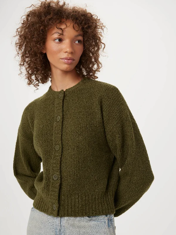 Women's Embellished Cardigans Sweater-The Seawool® Sweater Cardigan in Dark Olive