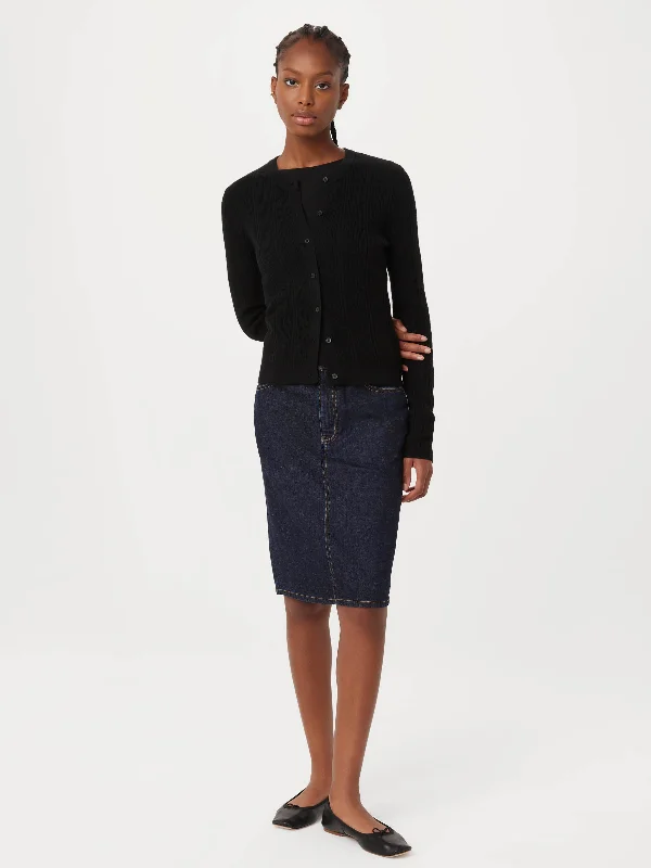 Women's Fitted Cardigans Sweater-The Fitted Cardigan in Black