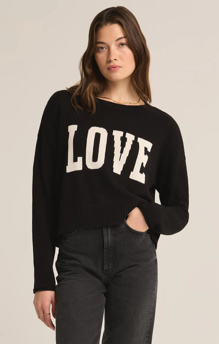 Women's Sweater for Holiday Wear-Z Supply Sienna Love Sweater