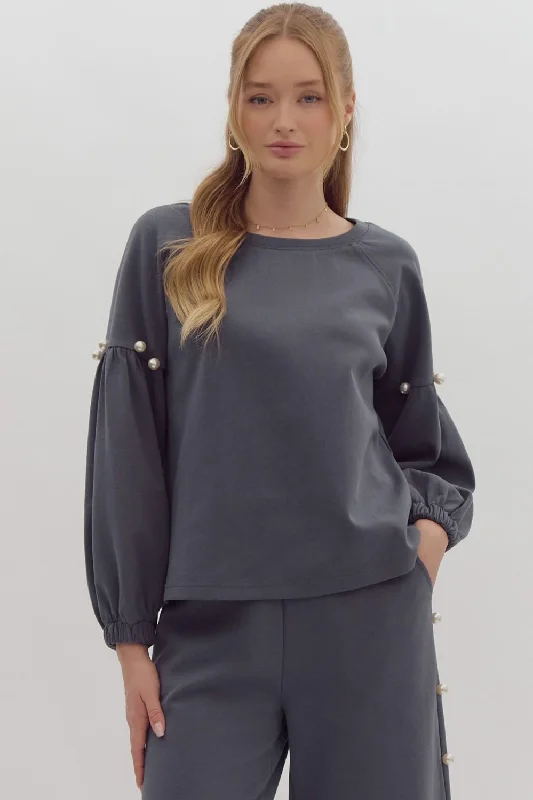 Women's Sweater for Fashionable Layers-Pearl Sweater