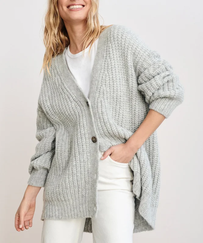 Women's Sweater for Winter Fashion-Alpaca Cocoon Cardigan