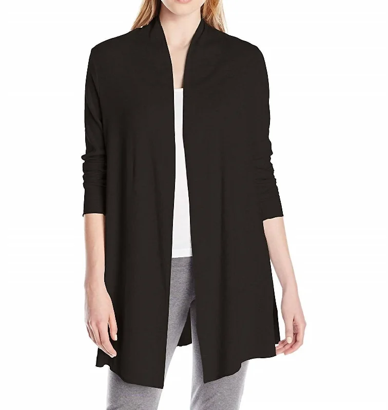 Women's Cardigans Sweater for a Soft, Cozy Look-Amelia Knit Cardigan In Black