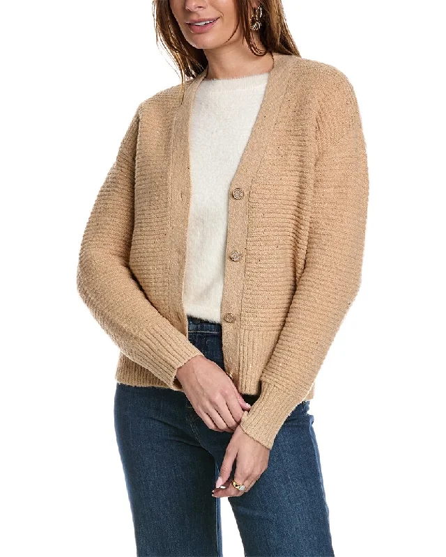 Women's Sweater with Knit Waist-Anne Klein Sequin Cardigan
