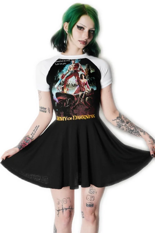 Doll Dress with Feathered Skirt -Army of Darkness Baby Doll Dress