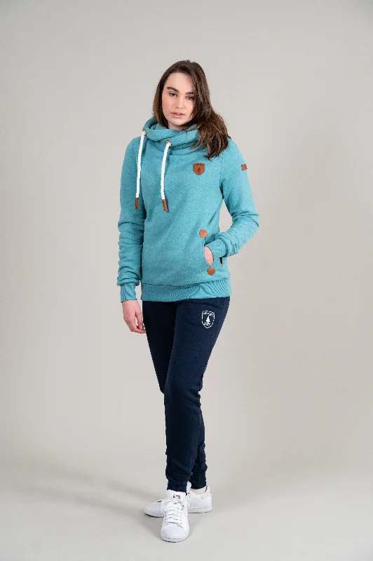Women's Warm Fleece Hoodies for Cold Mornings -Artemis Alpine Blue Hoodie