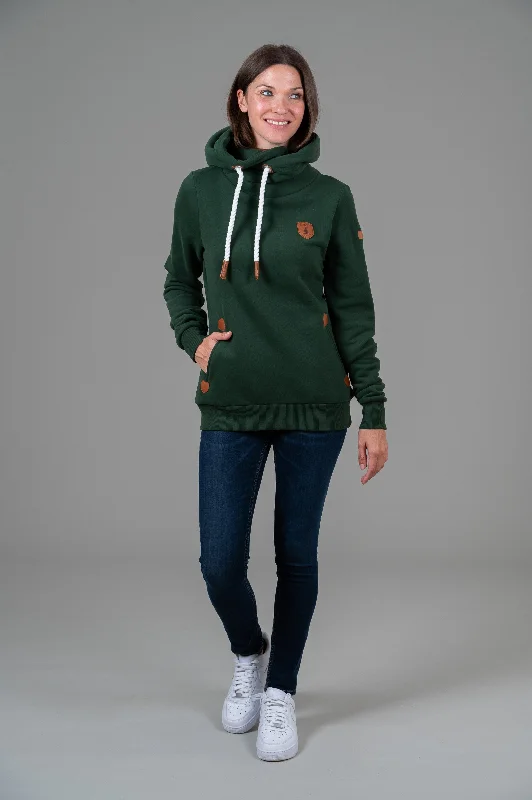 Women's Hoodie Sweatshirts for Chilly Nights -Artemis Deep Forest Hoodie