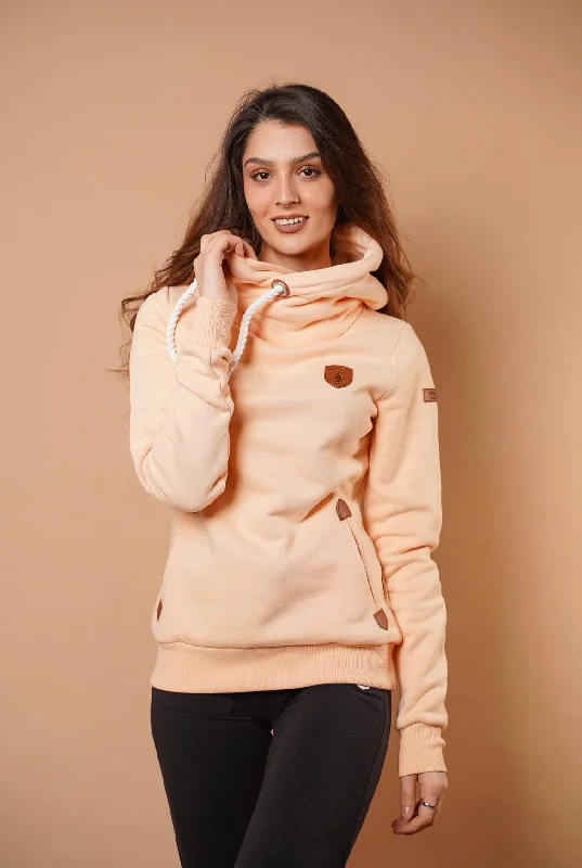 Women's Hoodies for Layering Under Coats -Artemis Peach Hoodie