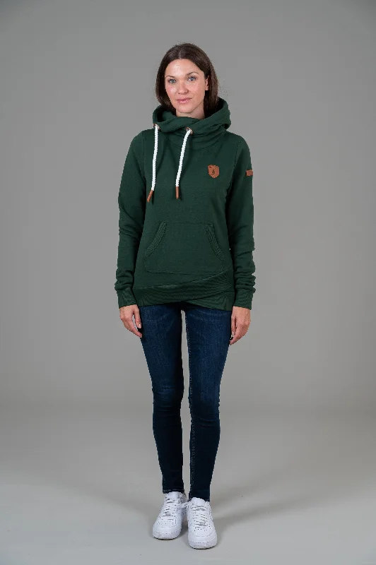 Women's Hoodies with Drawstring for Custom Fit -Artia Hoodie Deep Forest