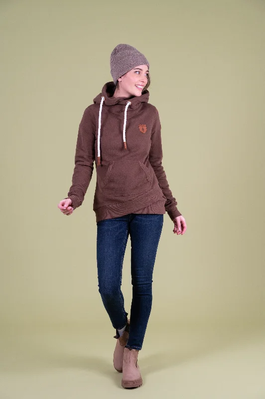 Women's Pullover Hoodies for Casual Comfort -Artia Hoodie Mahogany