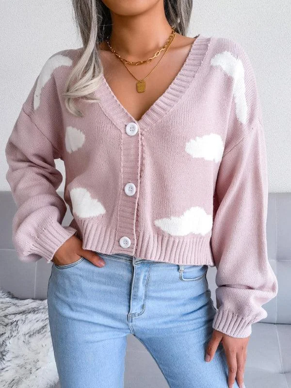 Women's Cardigans Sweater for Spring-Baiyun Knitted Women Cardigan Sweater