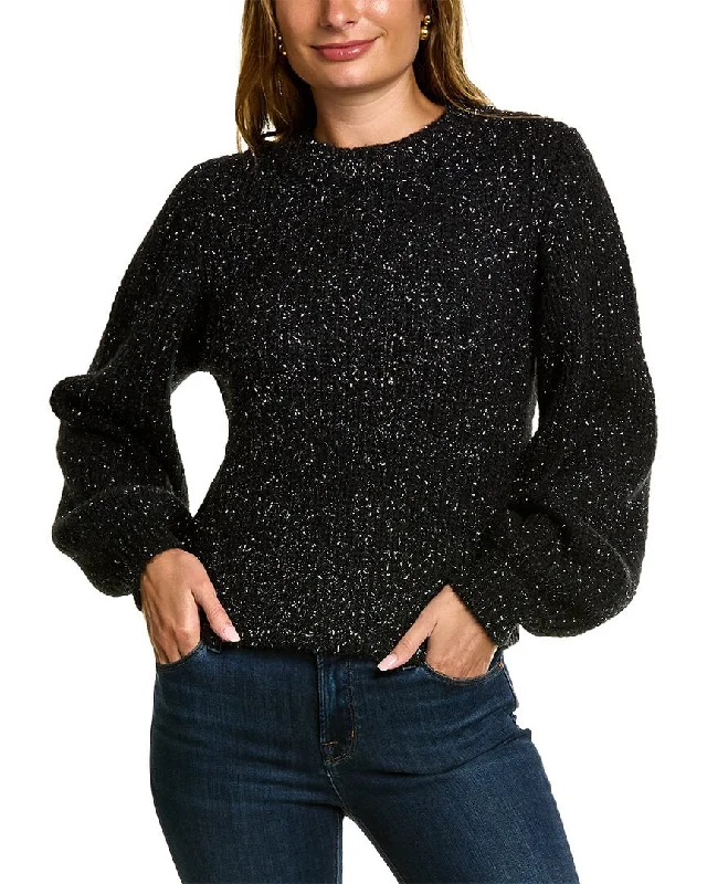 Women's Sweater with Vintage Look-Boden Chunky Ribbed Wool & Alpaca-Blend Sweater