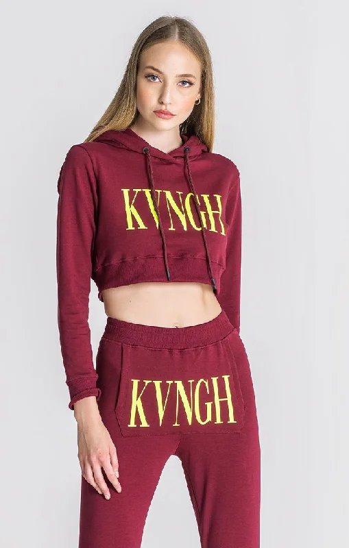 Women's Hoodies with Custom Graphics for Unique Look -Burgundy Lucifer Hoodie