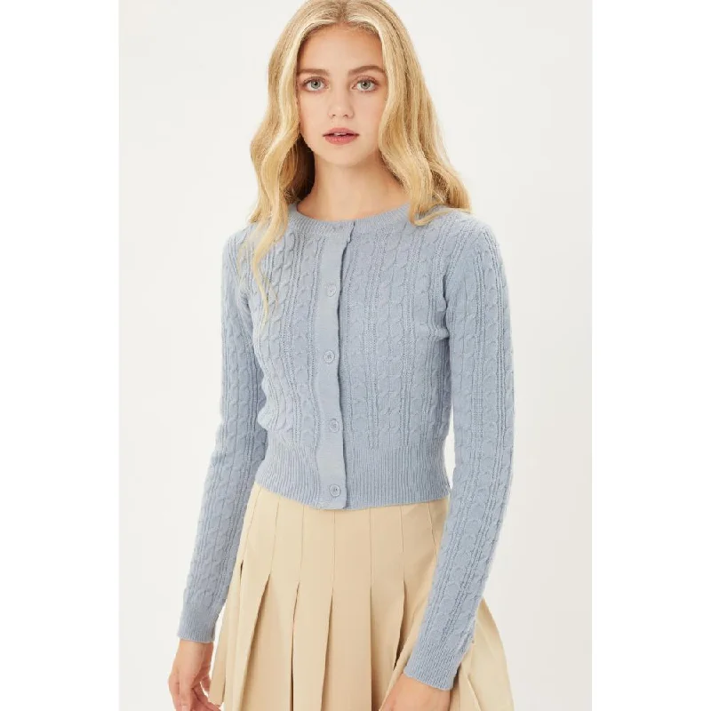 Women's Cardigans Sweater with Bold Stitching-Buttoned Cable Knit Cardigan Long Sleeve Sweater Women's Cardigans Sweater with Bold Stitching-Buttoned Cable Knit Cardigan Long Sleeve Sweater