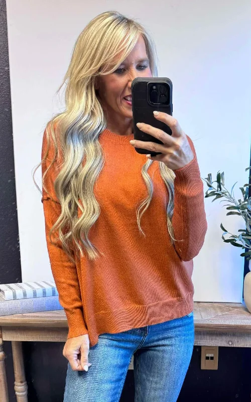 Women's Textured Knit Pullovers Sweater-Call It Fall Everyday Pullover Sweater