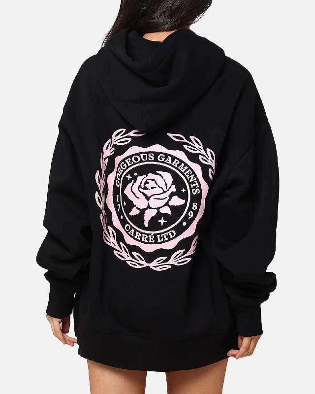 Women's Hoodies for Jogging and Running -Carre Gorgeous Hoodie Black