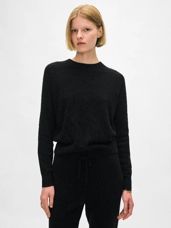 Women's Sweater for Knit Lovers-Cashmere Easy Sweatshirt