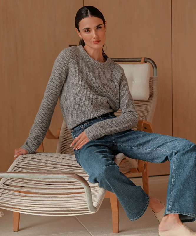 Women's Sweater for Knit Lovers-Cashmere Fisherman Sweater