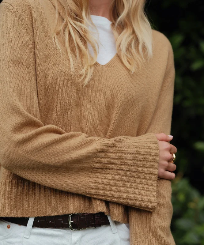 Women's Sweater with Tartan Pattern-Cashmere Frances Polo