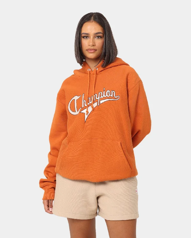 Women's Hoodies for Layering with Jackets -Champion Reverse Weave Cursive Logo Hoodie Cinnamon Haze Women's Hoodies for Layering with Jackets -Champion Reverse Weave Cursive Logo Hoodie Cinnamon Haze