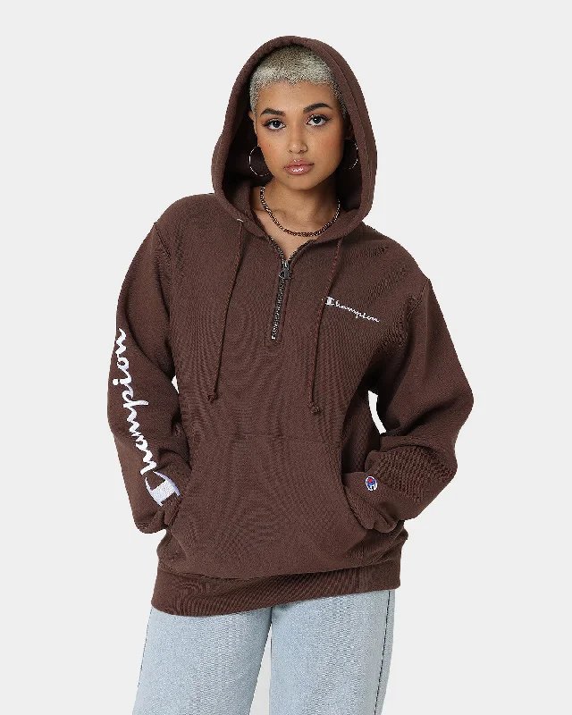 Women's Hoodies for Winter Wonderland Style -Champion Reverse Weave Quarter Zip Hoodie Coco Loco