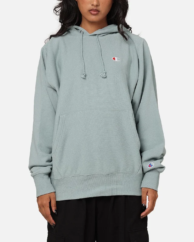 Women's Hoodies with Embellished Hood for Fashion -Champion Reverse Weave Terry Hoodie Sage Shimmer Green Women's Hoodies with Embellished Hood for Fashion -Champion Reverse Weave Terry Hoodie Sage Shimmer Green