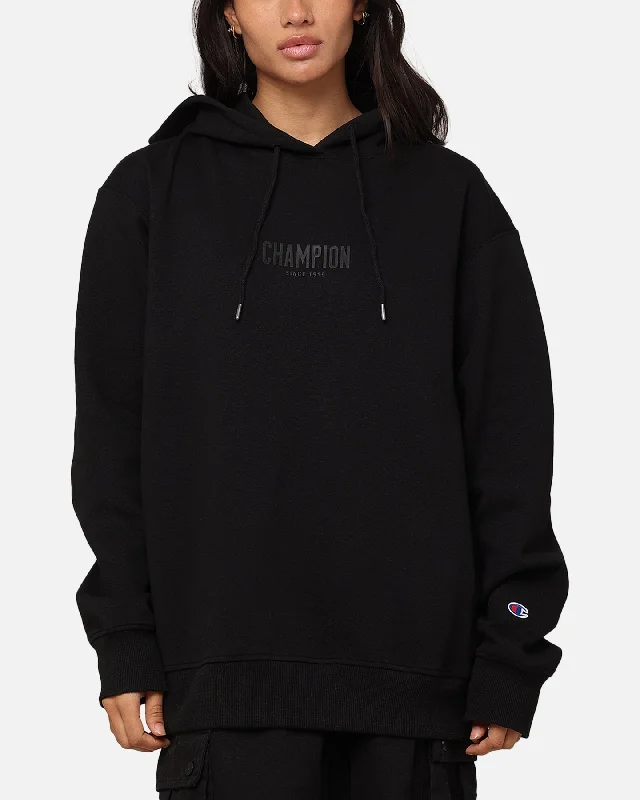 Women's Hoodies with Hooded Neckline -Champion Rochester Base Hoodie Black