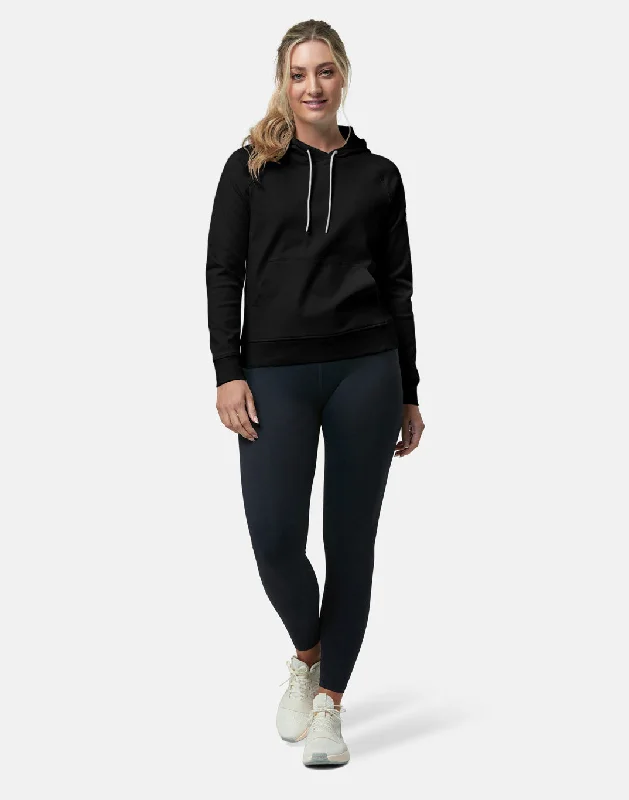Women's Hoodies with Full Front Zipper -Chill Hoodie in Black