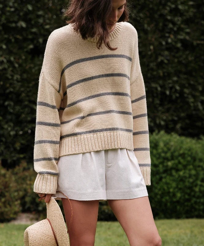 Women's Sweater with Subtle Color Hues-Chloe Crewneck