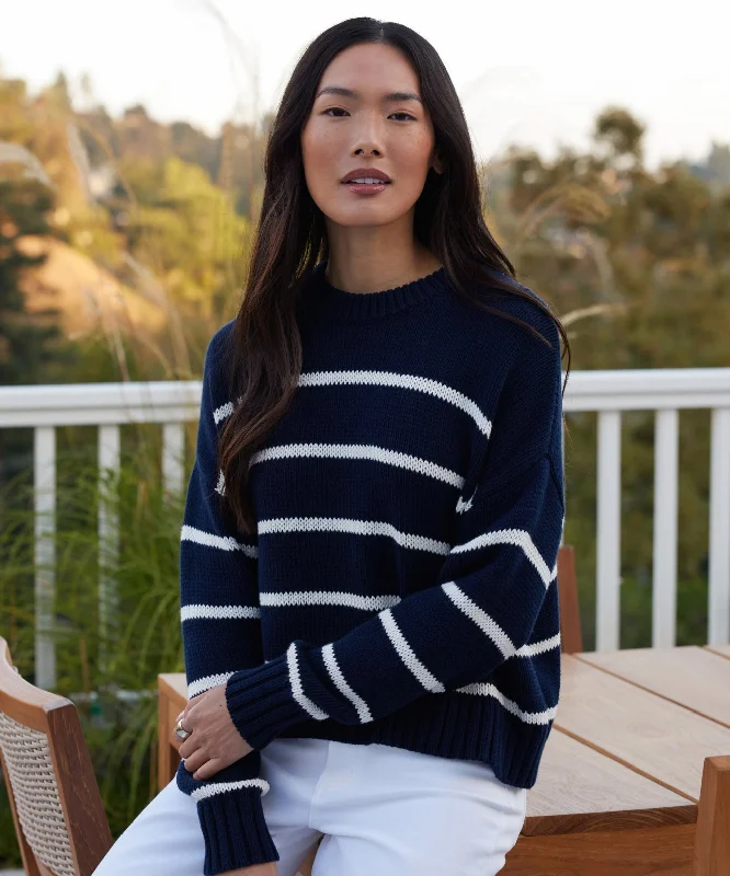 Women's Sweater for Chic Casual Look-Chloe Crewneck